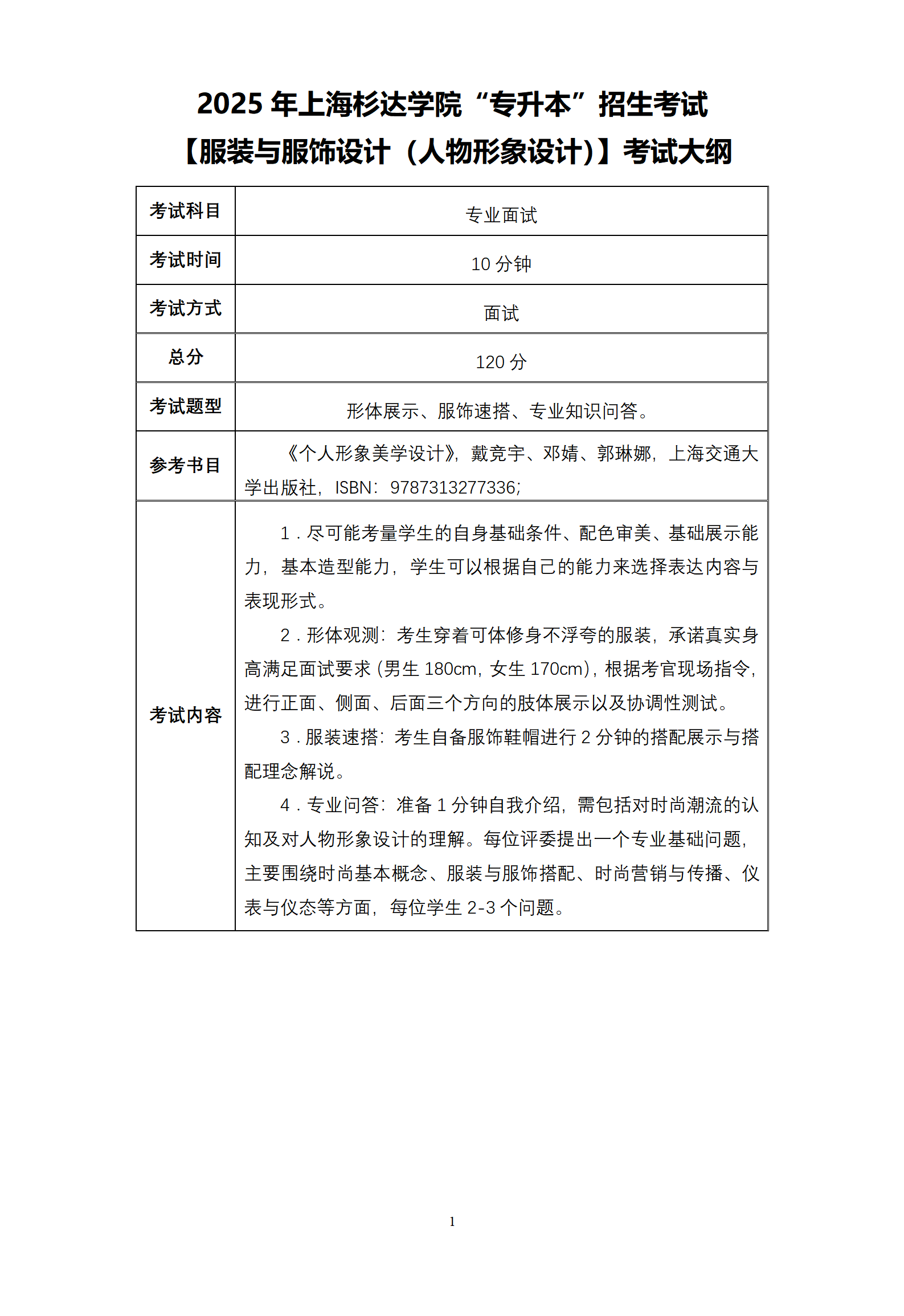 21.2025杉达-服装与服饰设计（人物形象设计方向）-考纲_01.png
